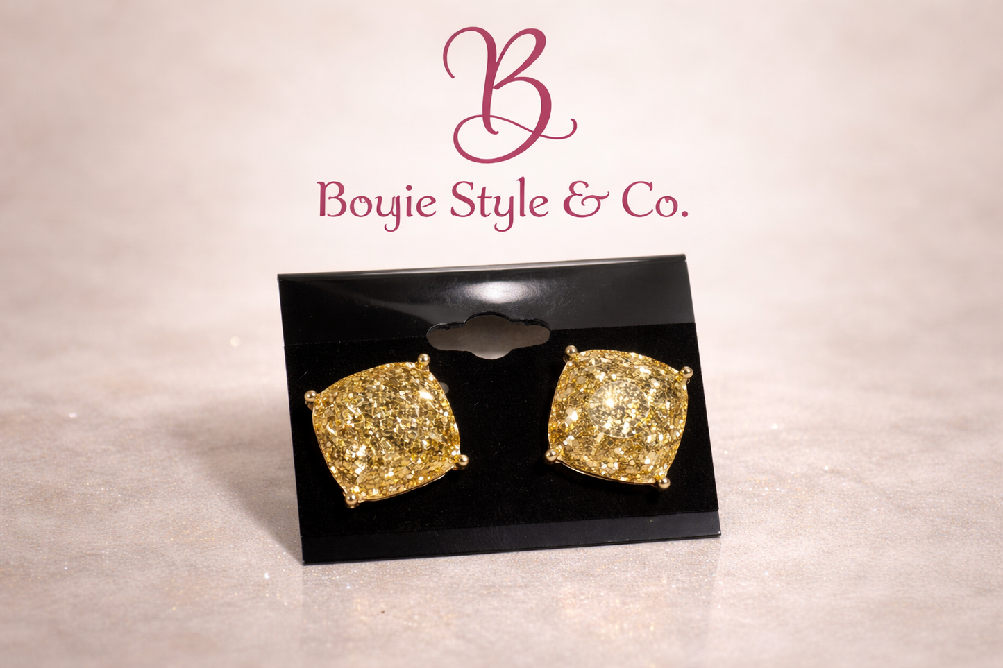 Golden Hour Glam Stud Earrings