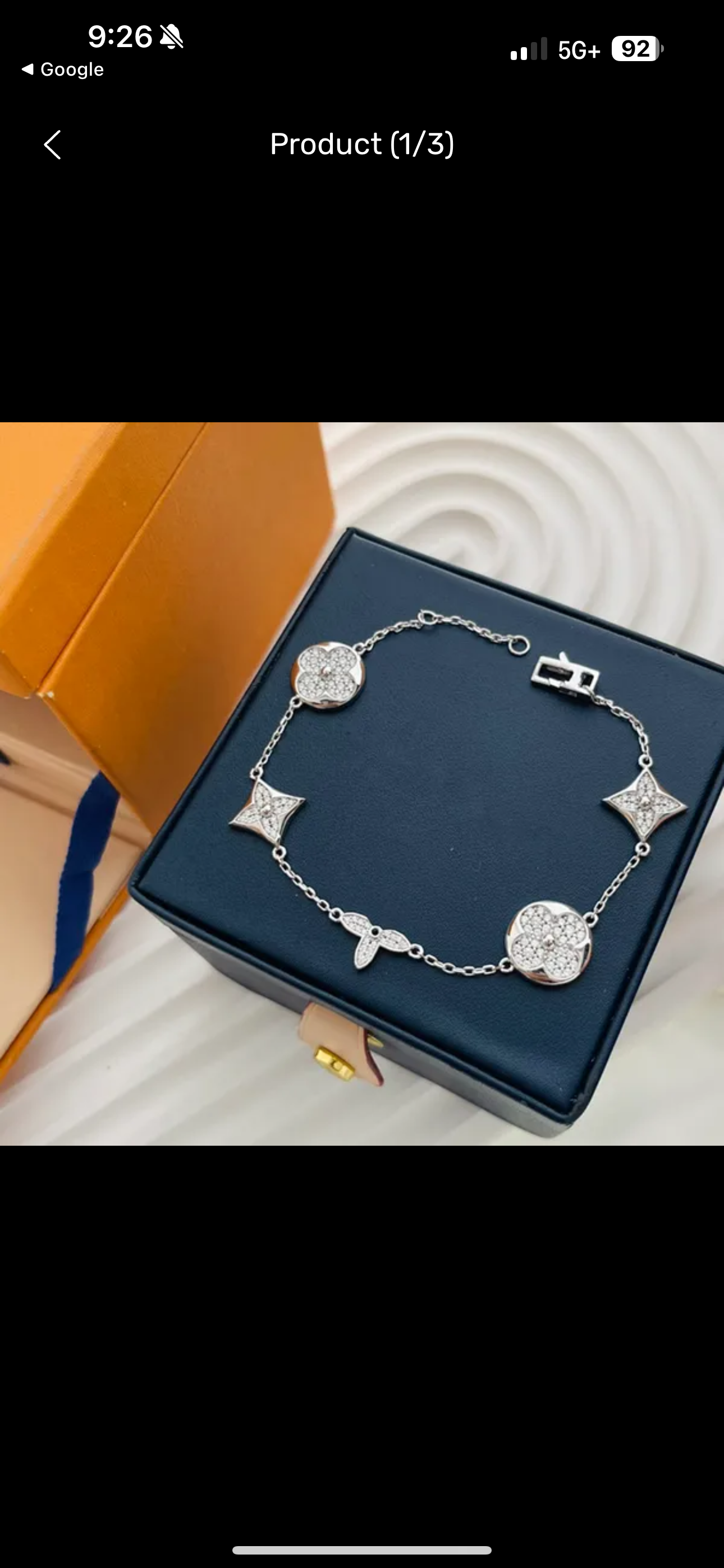 LV Blossom Bracelet Silver