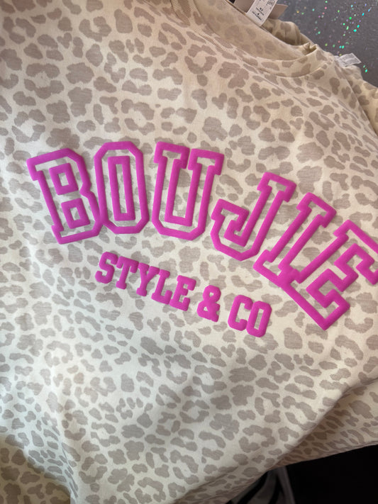 Boujie Cheetah Puff shirt
