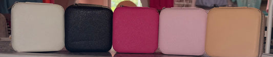 Luxe Faux Leather Travel Jewelry Boxes