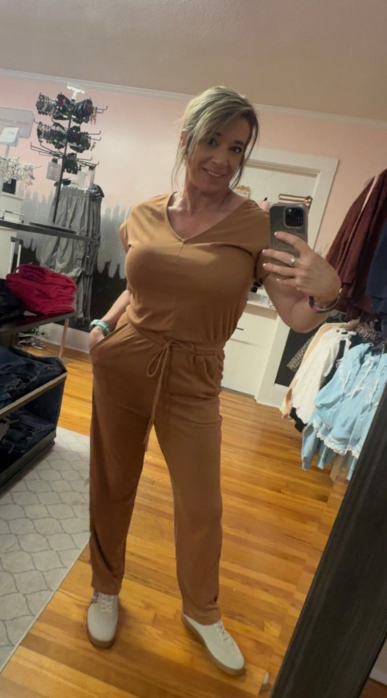 V-neck buttery soft Romper
