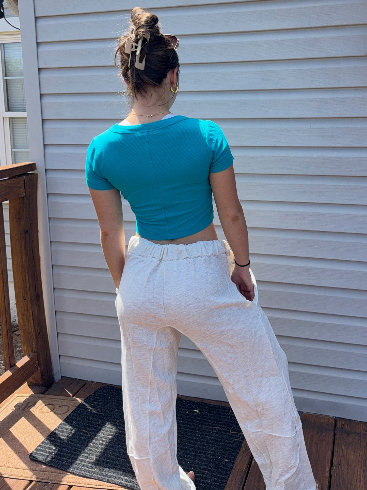 Elastic Banded Waist Lounge  Pants