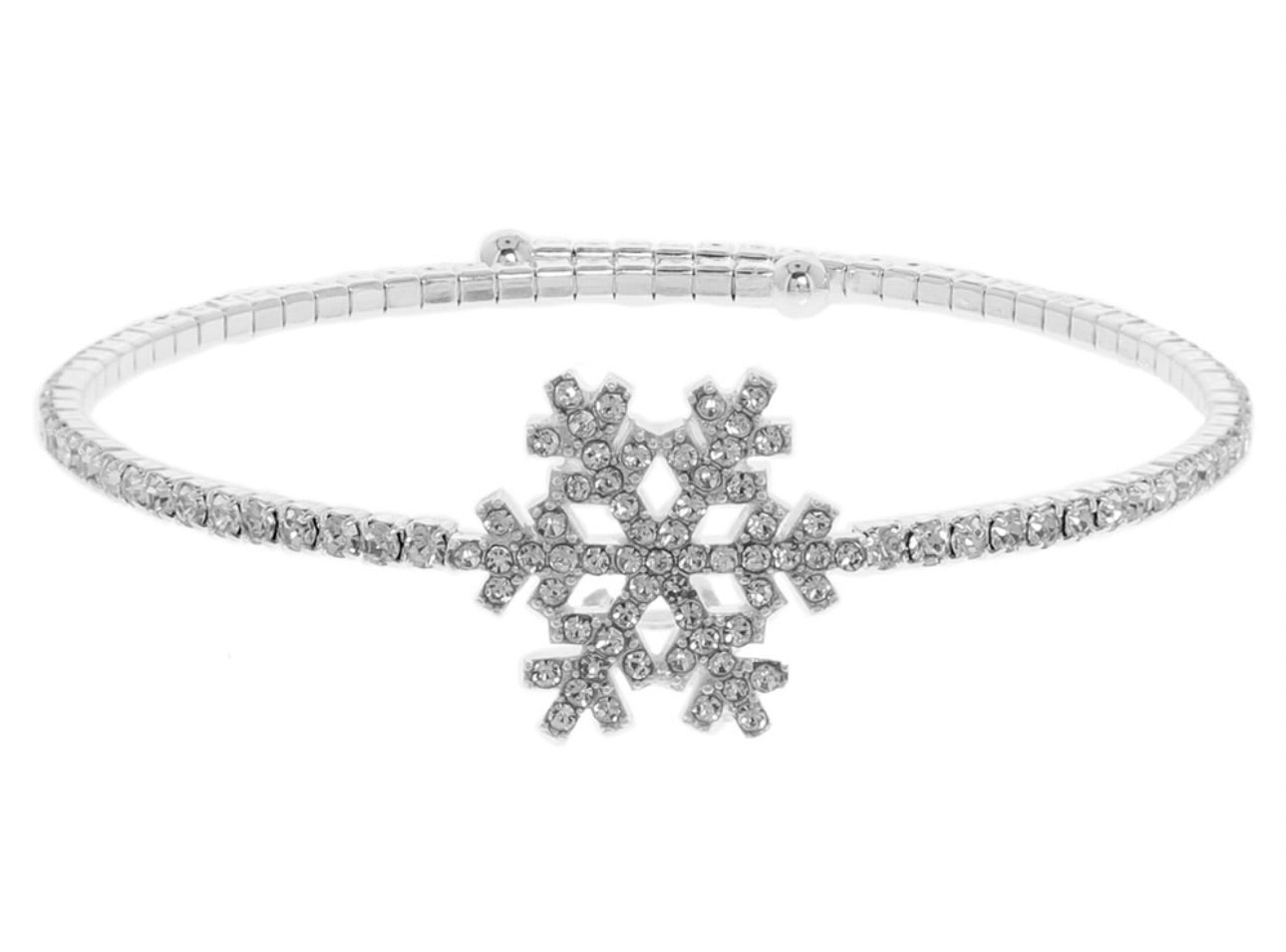 Snowflake Bangle Bracelet