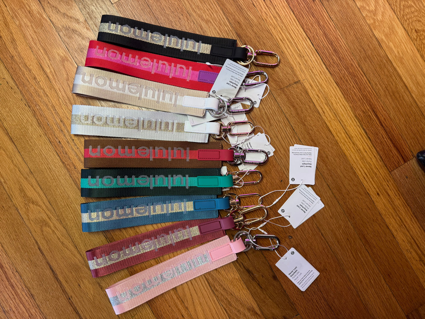 Lululemon Never Lost Keychain