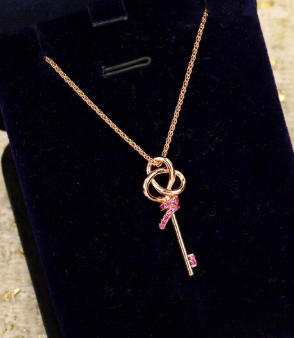 The Blush Key of Elegance Necklace