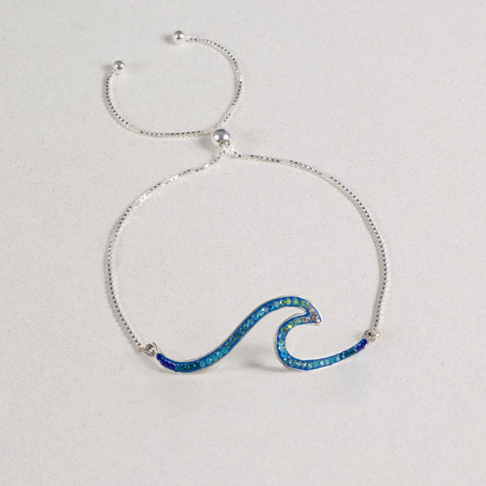 Adjustable Wave Bracelet - Ocean