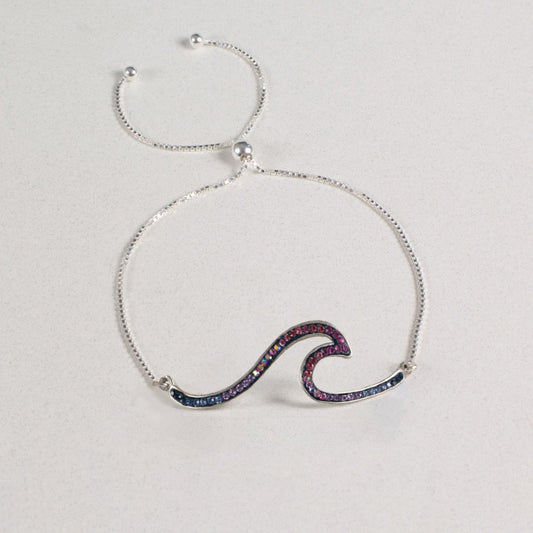 Adjustable Wave Bracelet - Bugambilia