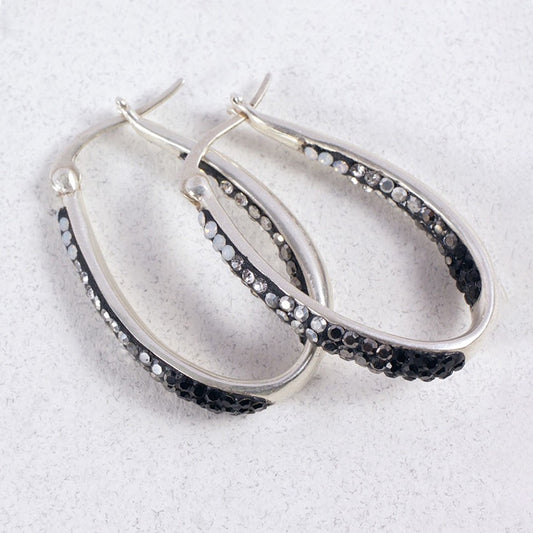 Inside Out Hoop Earrings - Onix