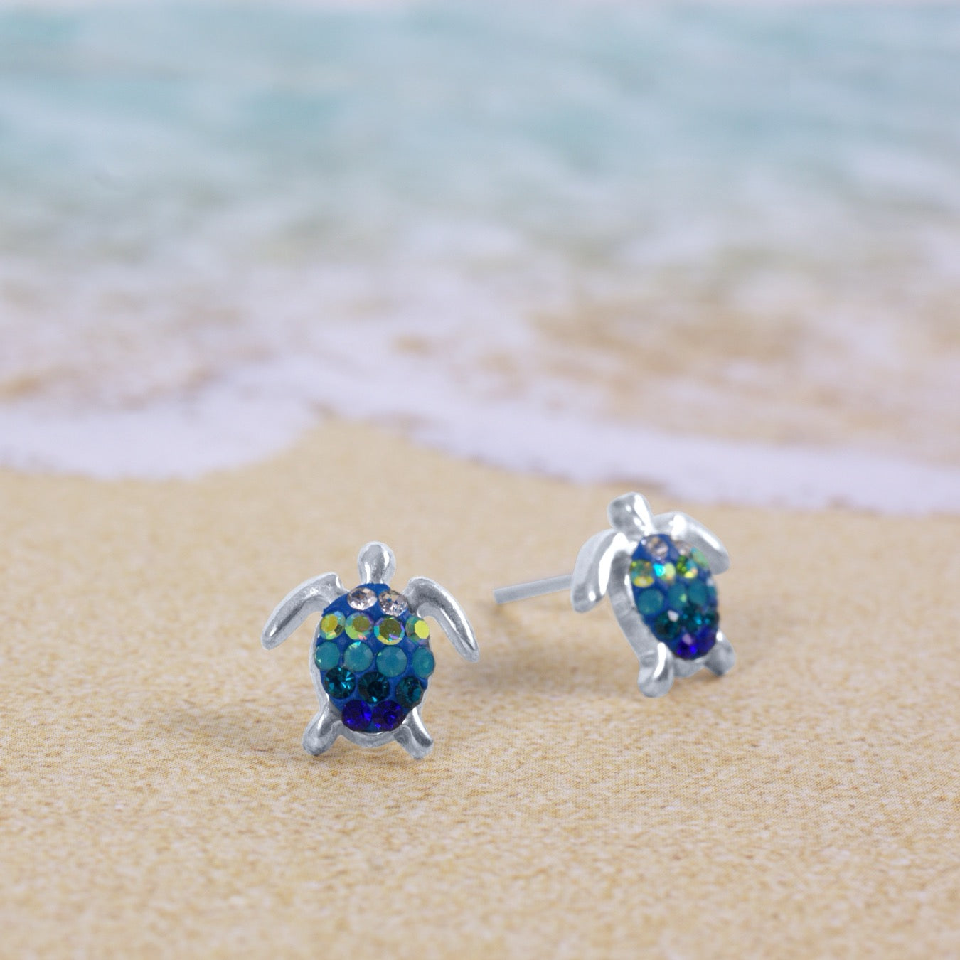 Turtle Studs - ocean