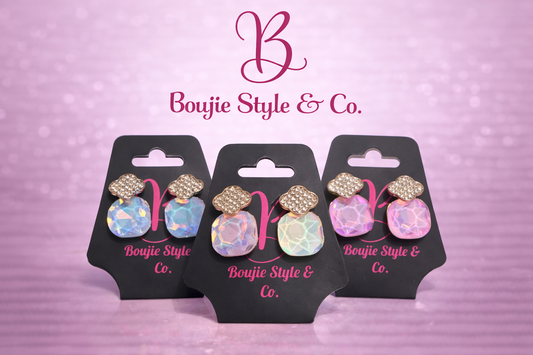 Iridescent Empress Stud Earrings