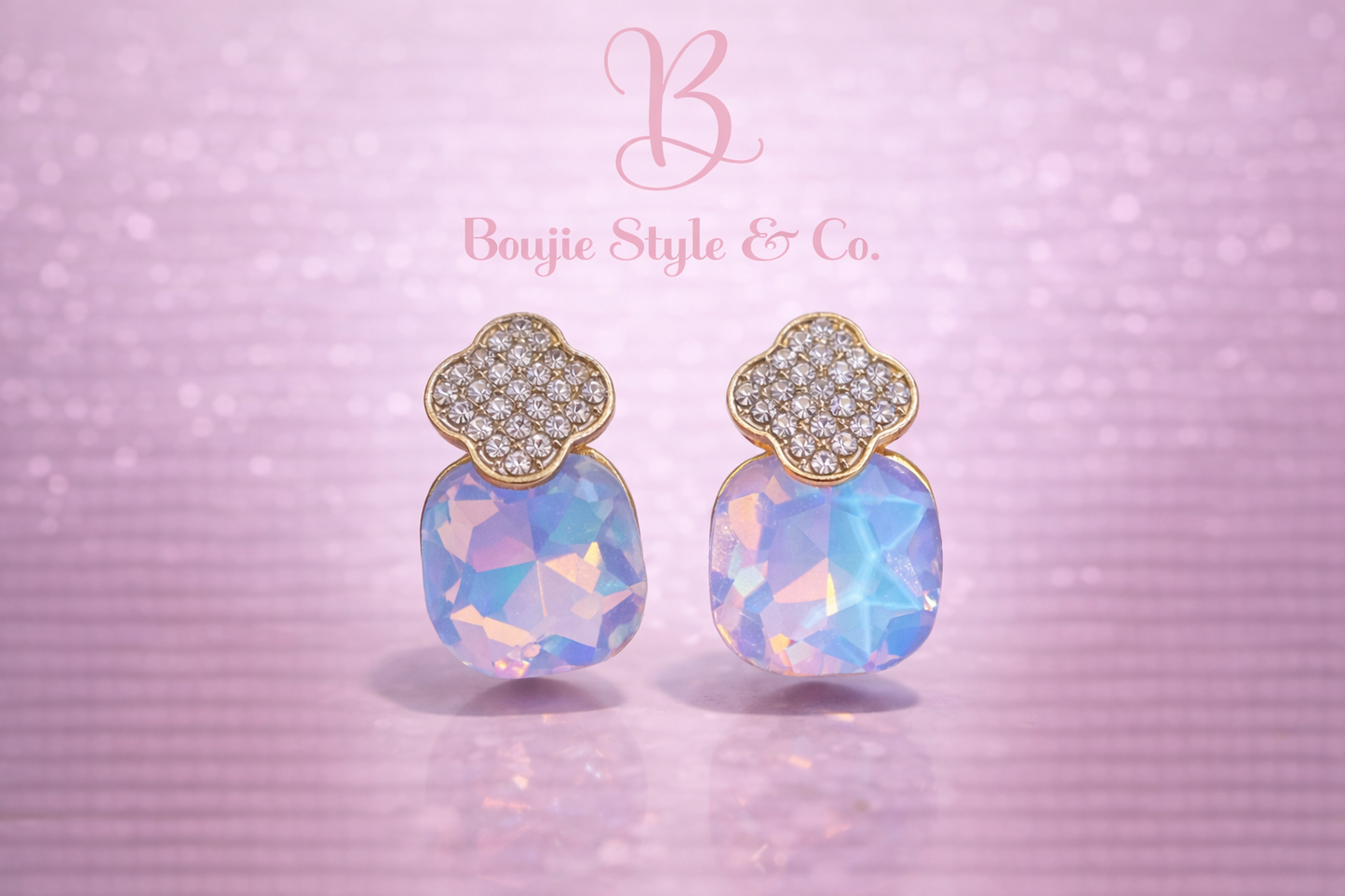 Iridescent Empress Stud Earrings