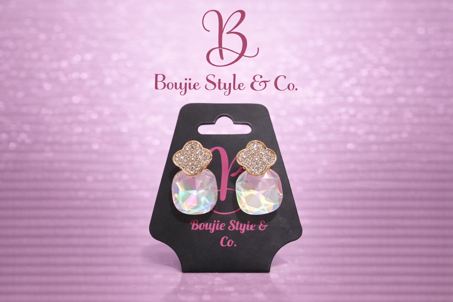 Iridescent Empress Stud Earrings