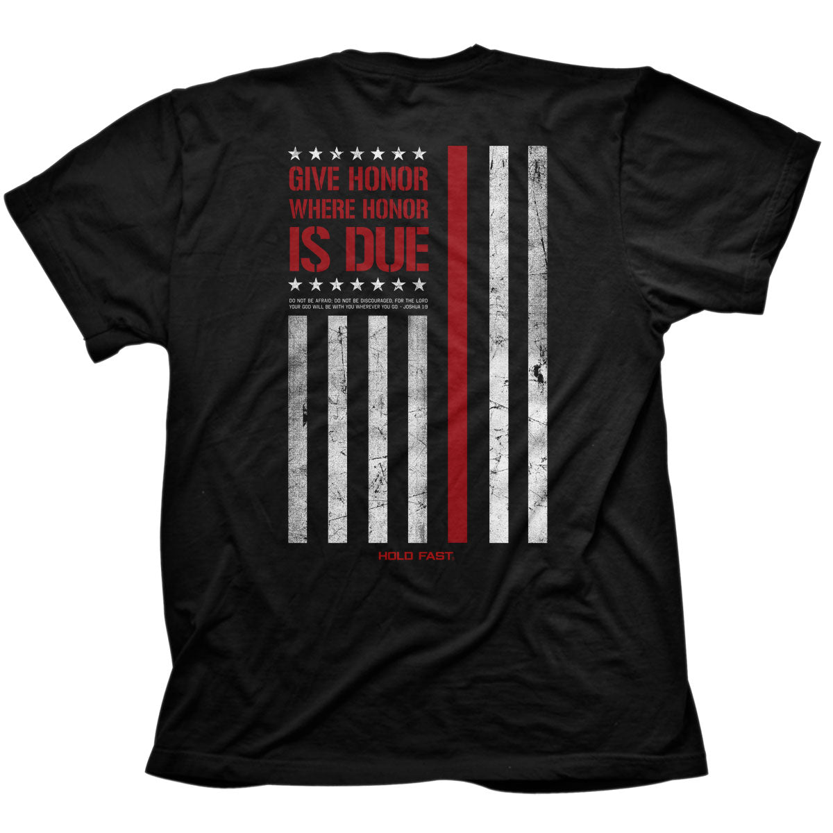 Hold Fast Mens T-Shirt Firefighter Flag