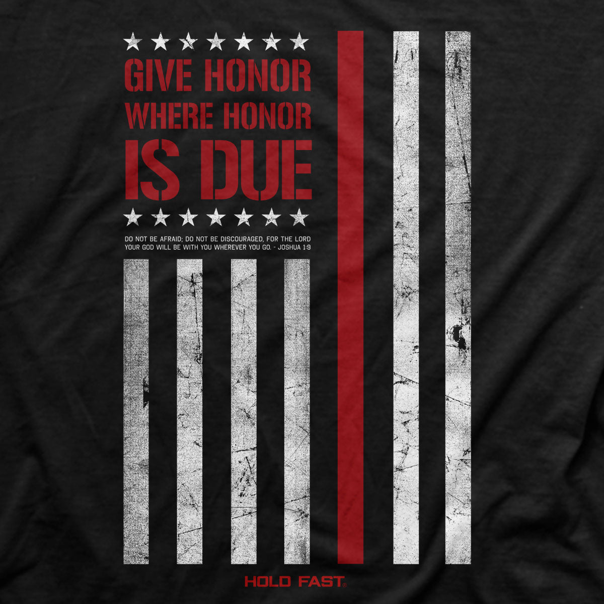 Hold Fast Mens T-Shirt Firefighter Flag