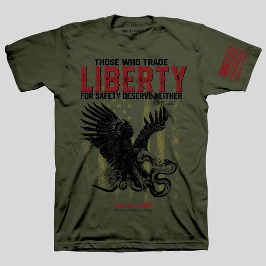 HOLD FAST Mens T-Shirt Liberty Eagle