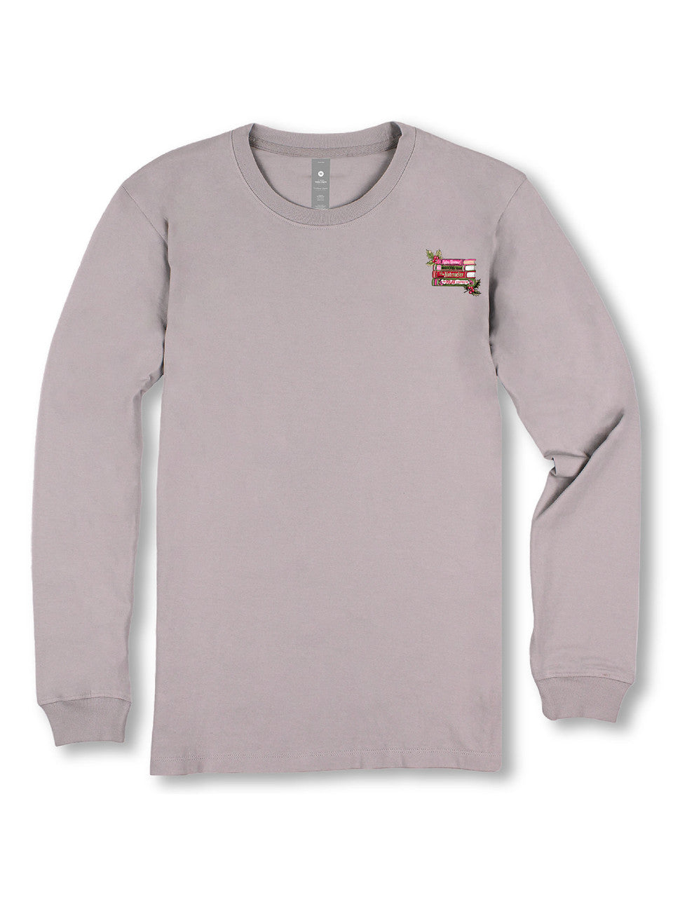 Long Sleeve "One More Chapter" Book Stack T-Shirt