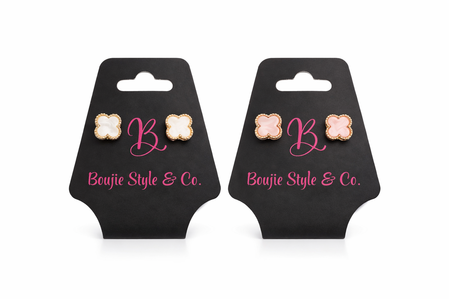 Luxe Clover Stud Earrings