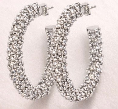 Luxe Pavé Hoop Earrings