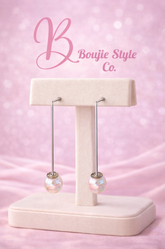 Pearl Poise Drop Earrings