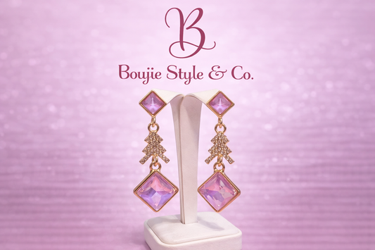 Pink Princess Drop Earrings