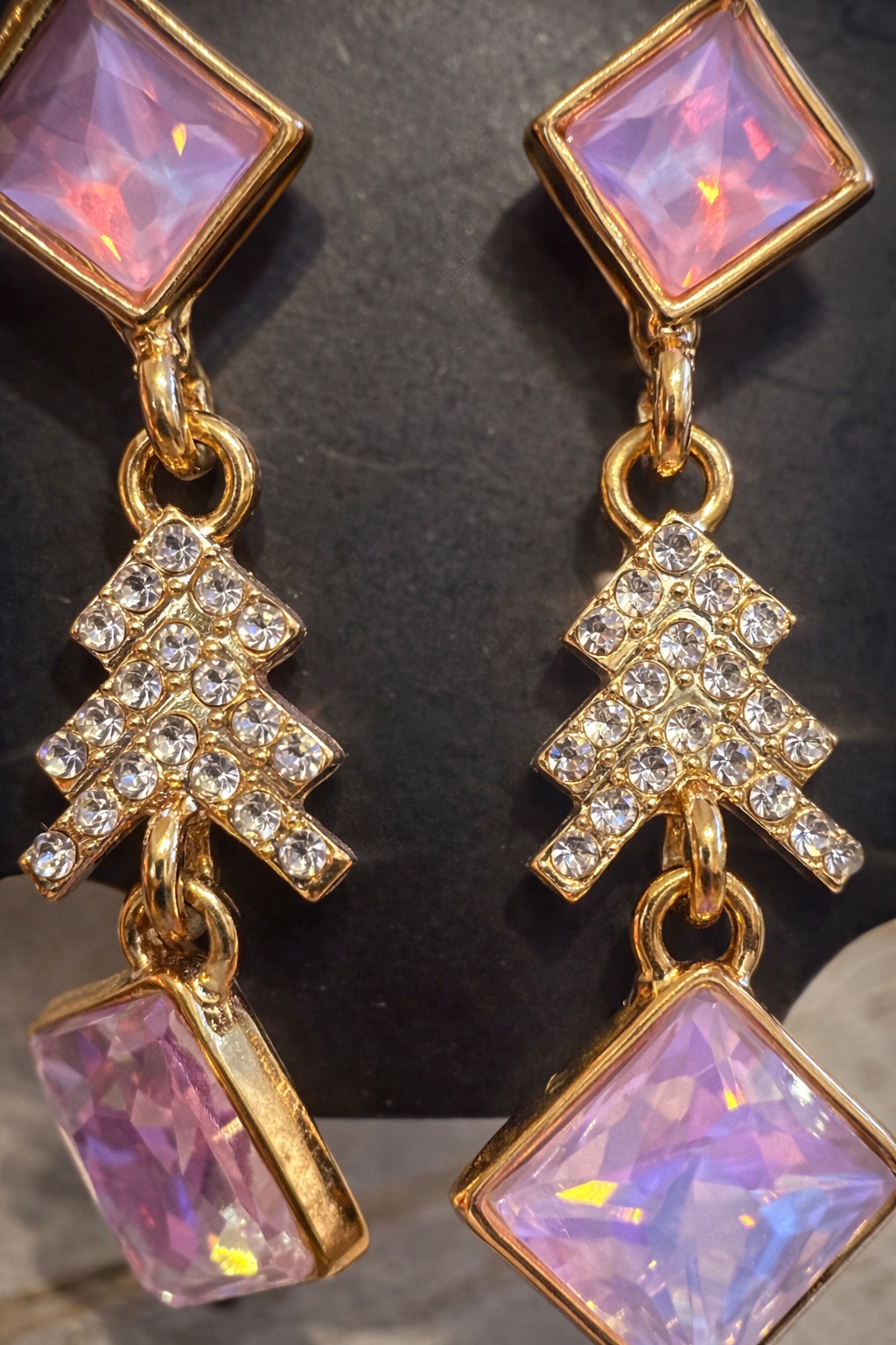 Pink Princess Drop Earrings