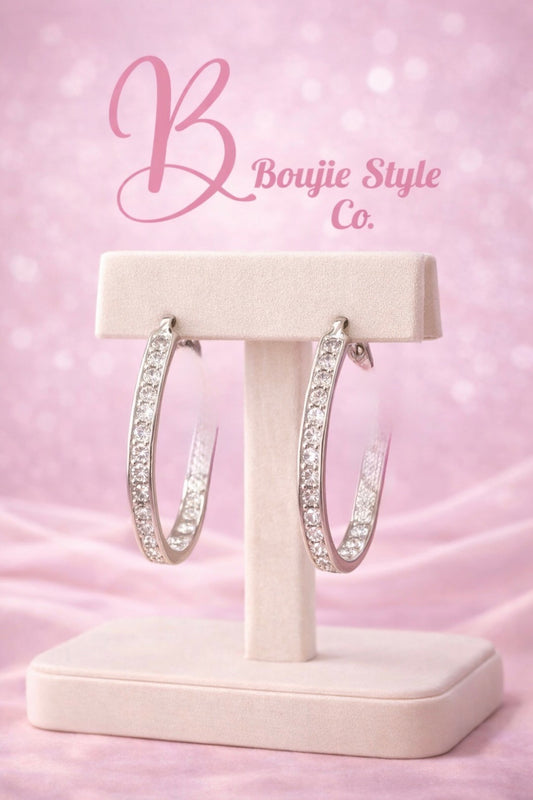 Radiant Curve Hoop Earrings