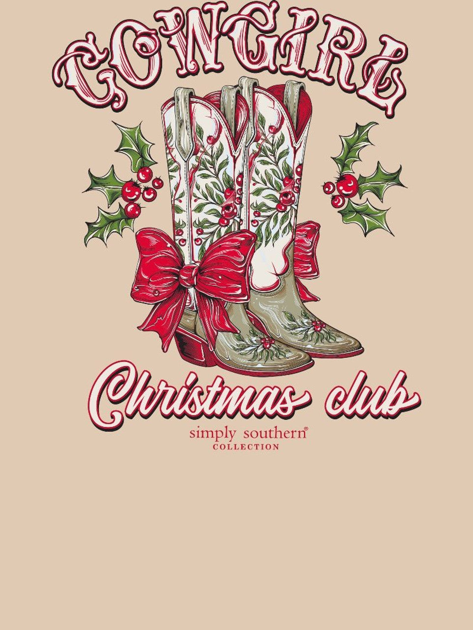 Short Sleeve "Cowgirl Christmas Club" T-Shirt