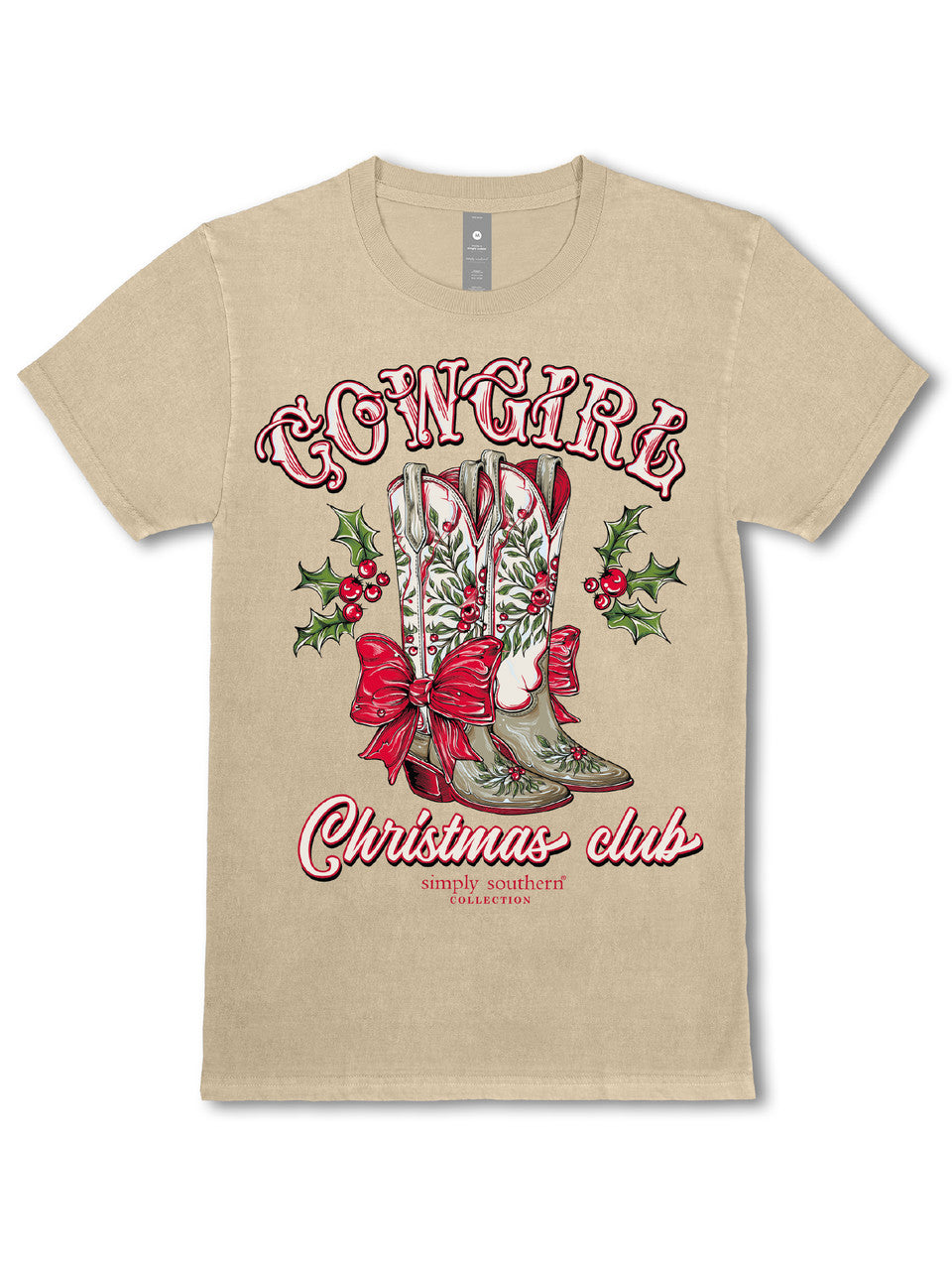 Short Sleeve "Cowgirl Christmas Club" T-Shirt