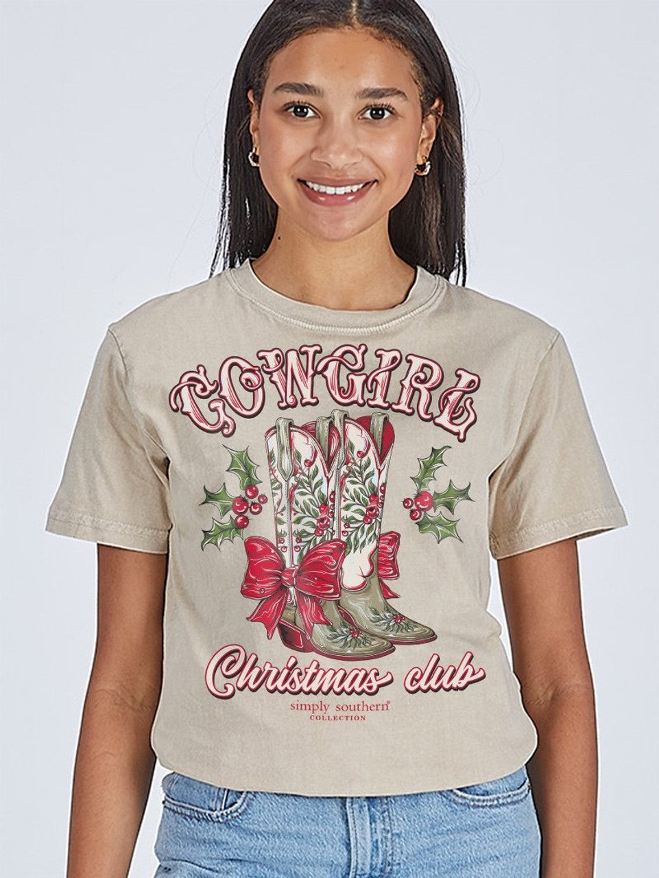 Short Sleeve "Cowgirl Christmas Club" T-Shirt
