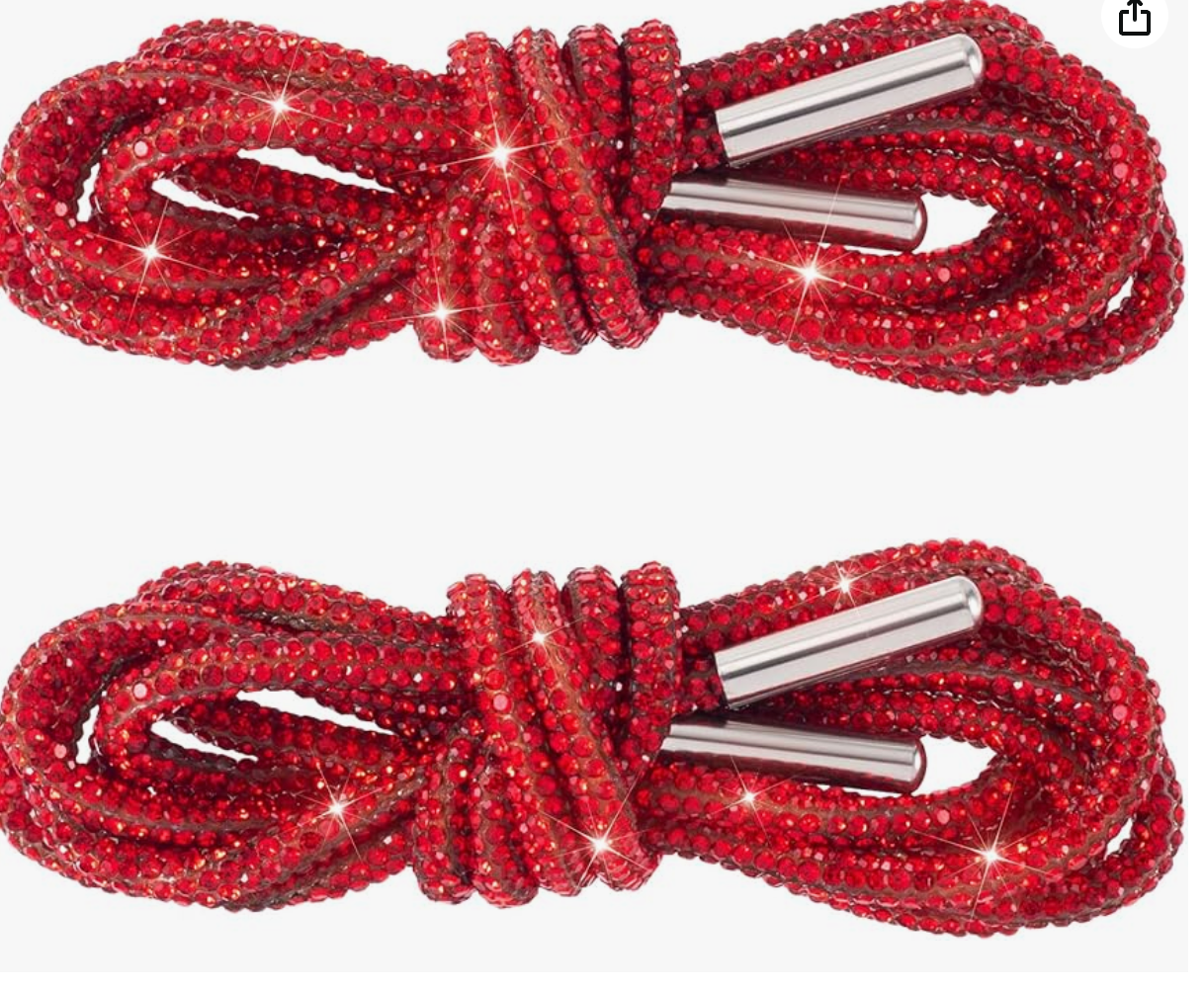 Stoned shoe laces