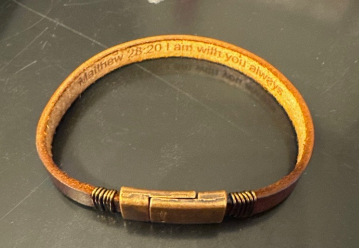 Custom Handmade leather bracelet