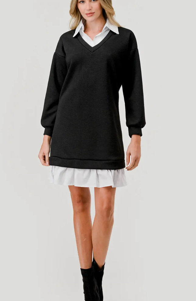 Mina Long Sleeve Sweater Dress