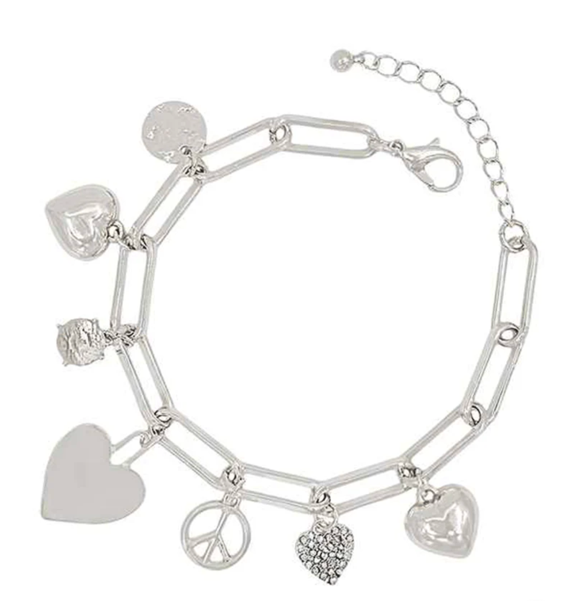 Multi Charm Link Bracelet