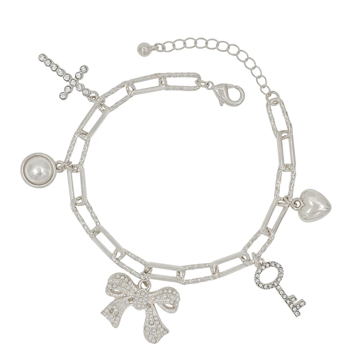 Key to my bow charm bracelet