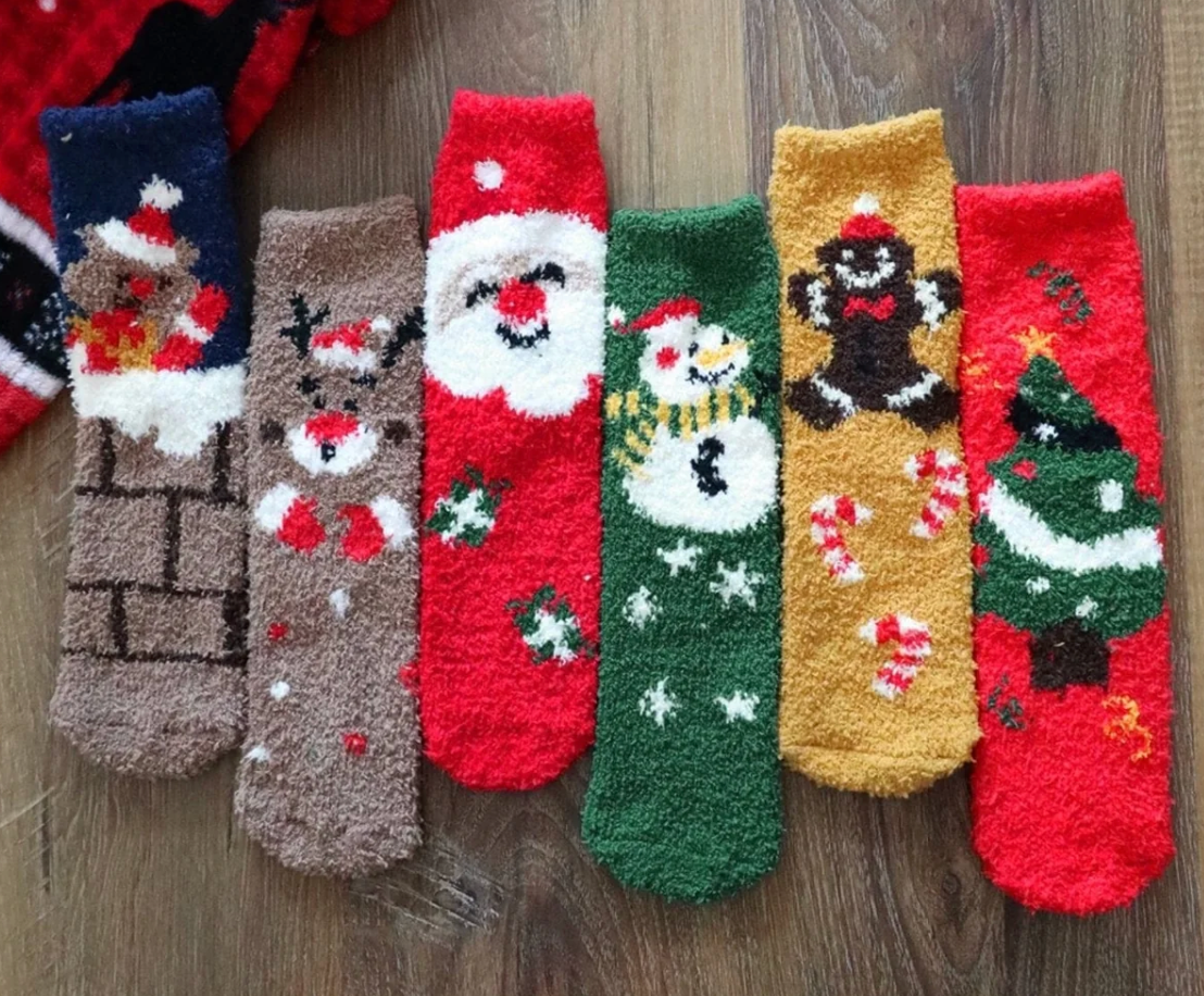 Christmas Fuzzy Socks