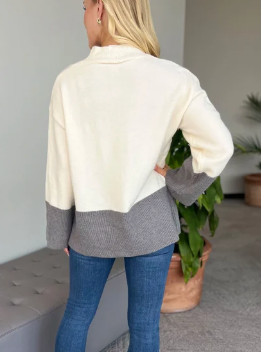 Colorblock Cozy Sweater