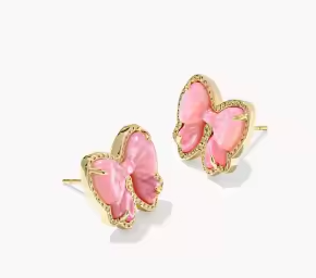 KS Pearl Bow Stud Earring