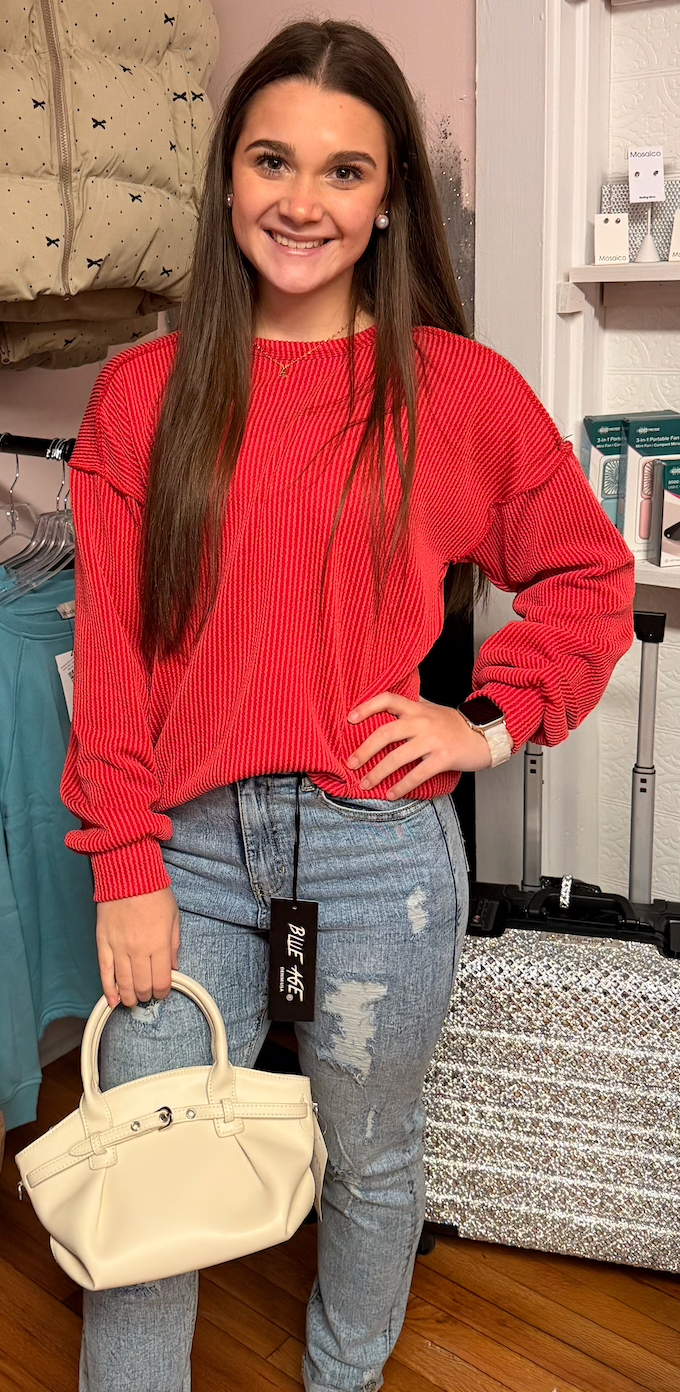 The Everyday Luxe Waffle Knit Top