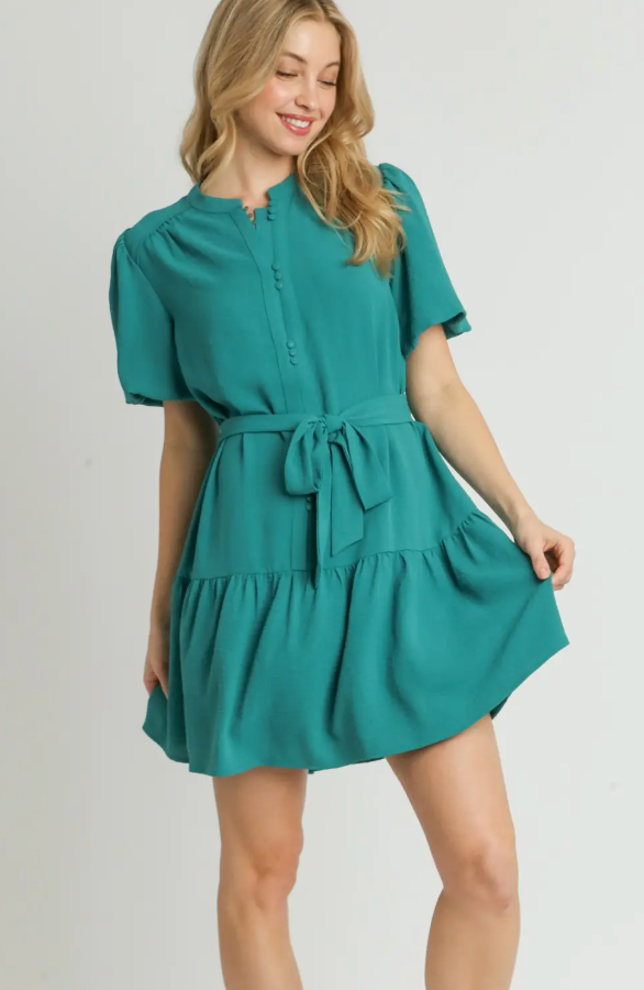 The Émeraude Belle Tie Dress