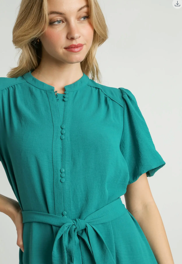 The Émeraude Belle Tie Dress