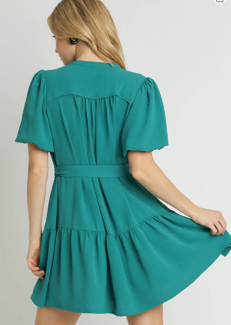 The Émeraude Belle Tie Dress