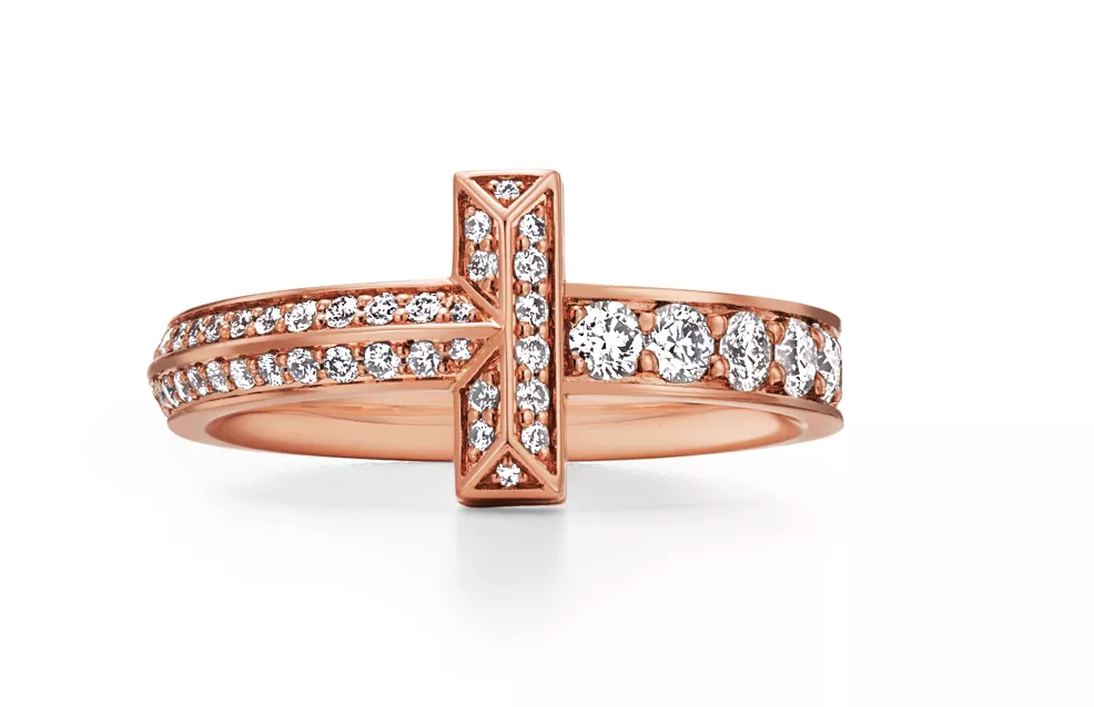 T-Inspired Pavé Ring