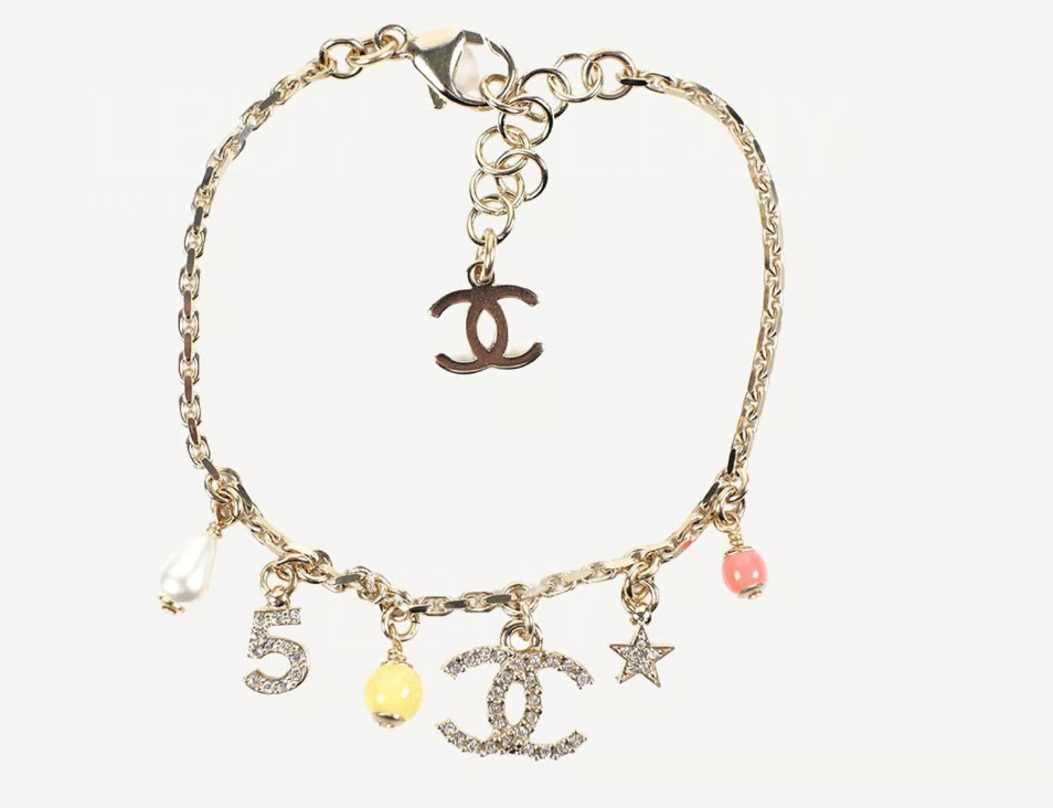 Golden Lucky Charm Statement Bracelet