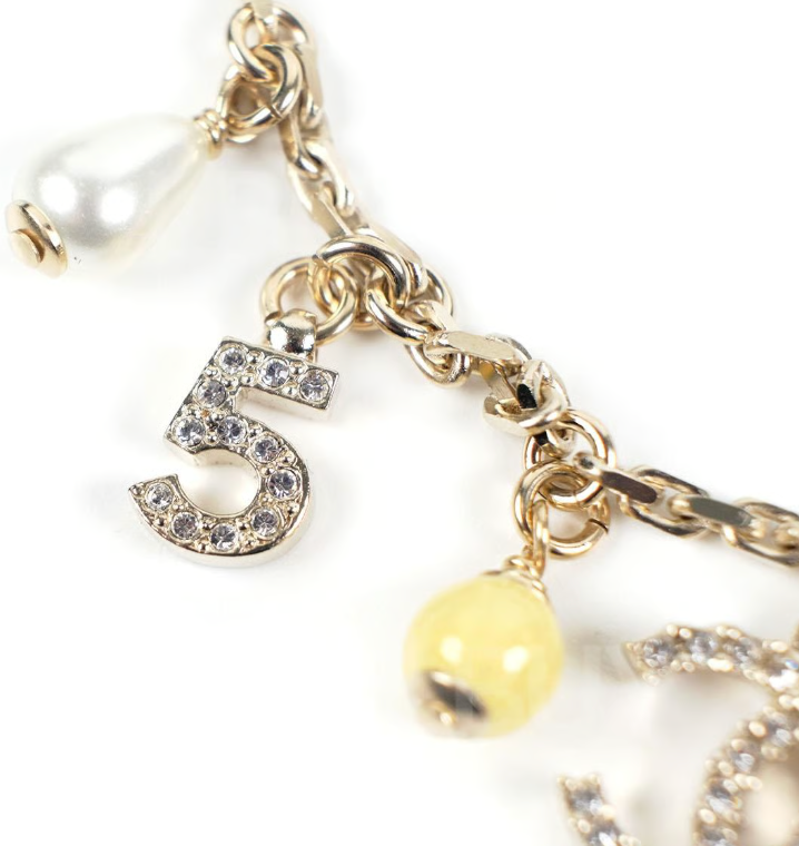 Golden Lucky Charm Statement Bracelet