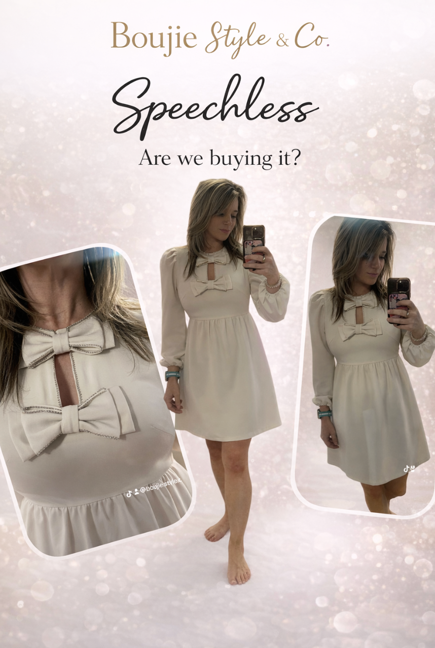 The Speechless Bow Moment Dress