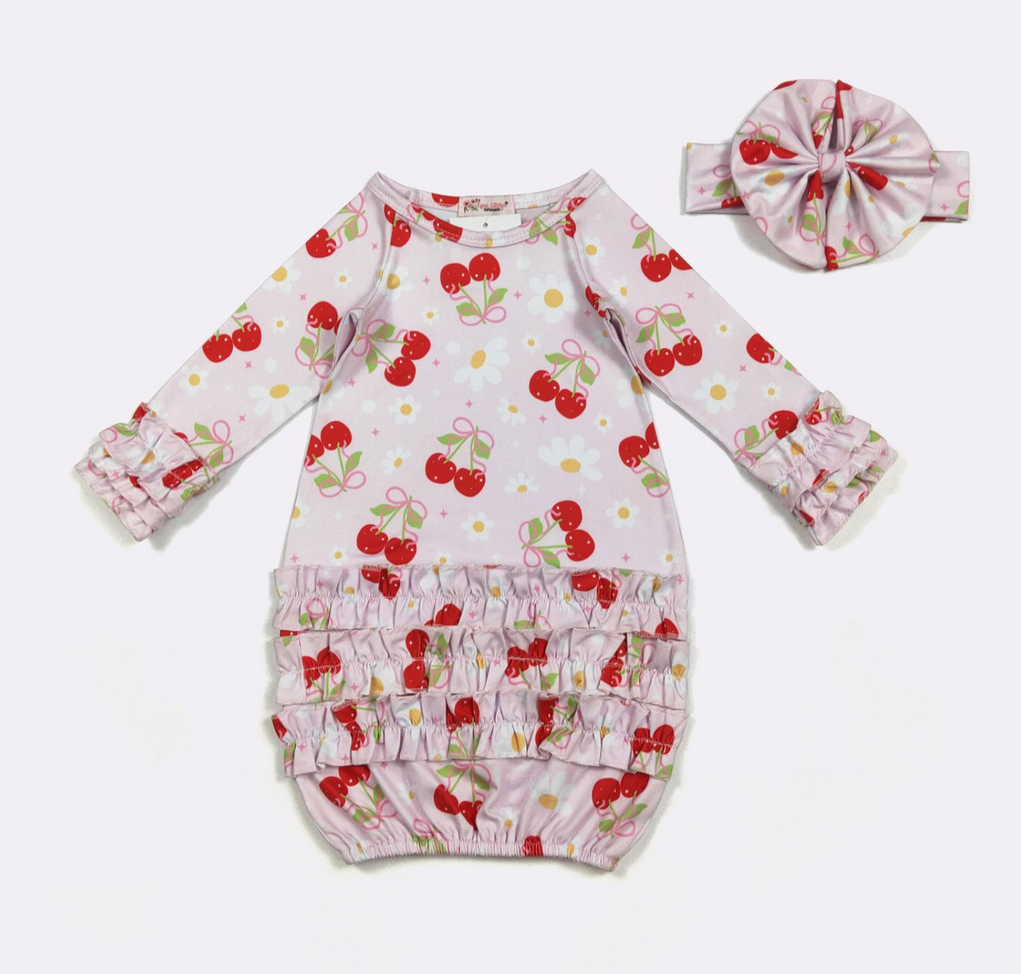 Cherry Cute Gown Set