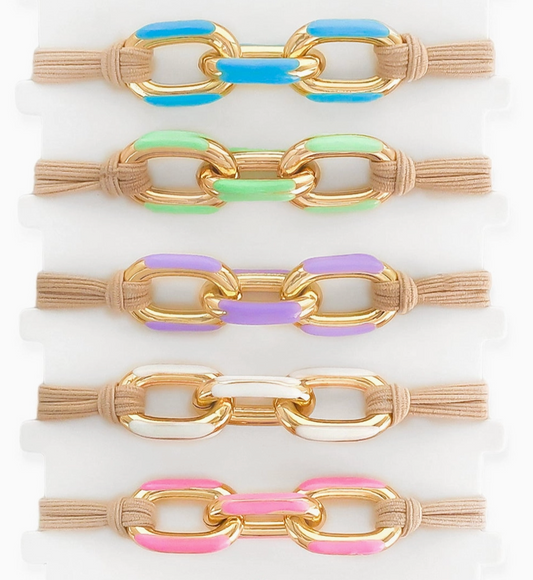 Boujie Pop Link Hair Tie Bracelet