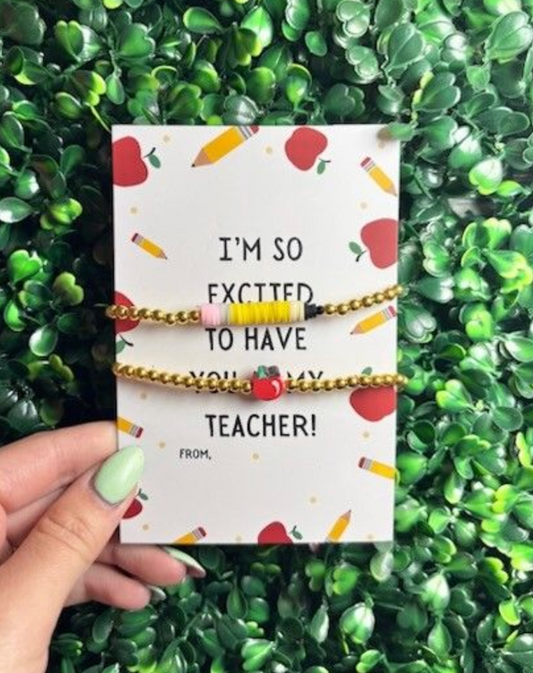 Thank You Teacher Keepsake Bracelet