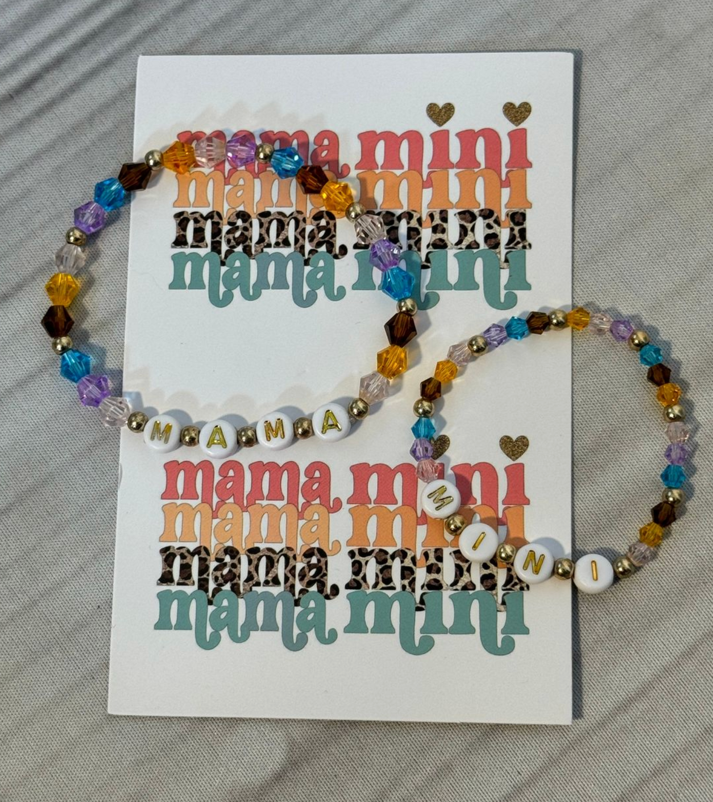 Mama & Mini Matching Beaded Bracelet Set