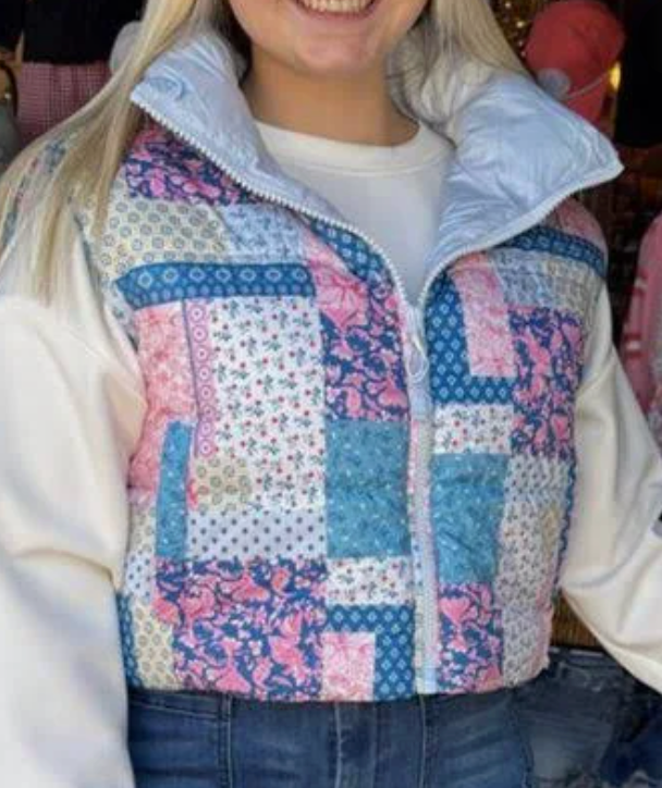 Simply Southern Puffer Vest - cropped